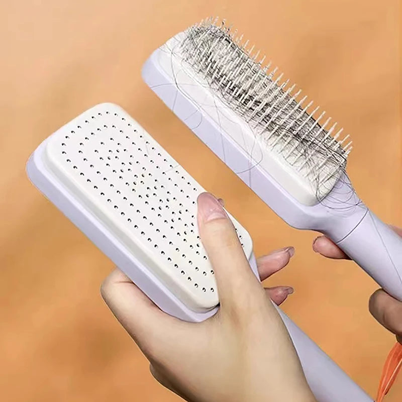 GlideEase Self-Cleaning Hairbrush